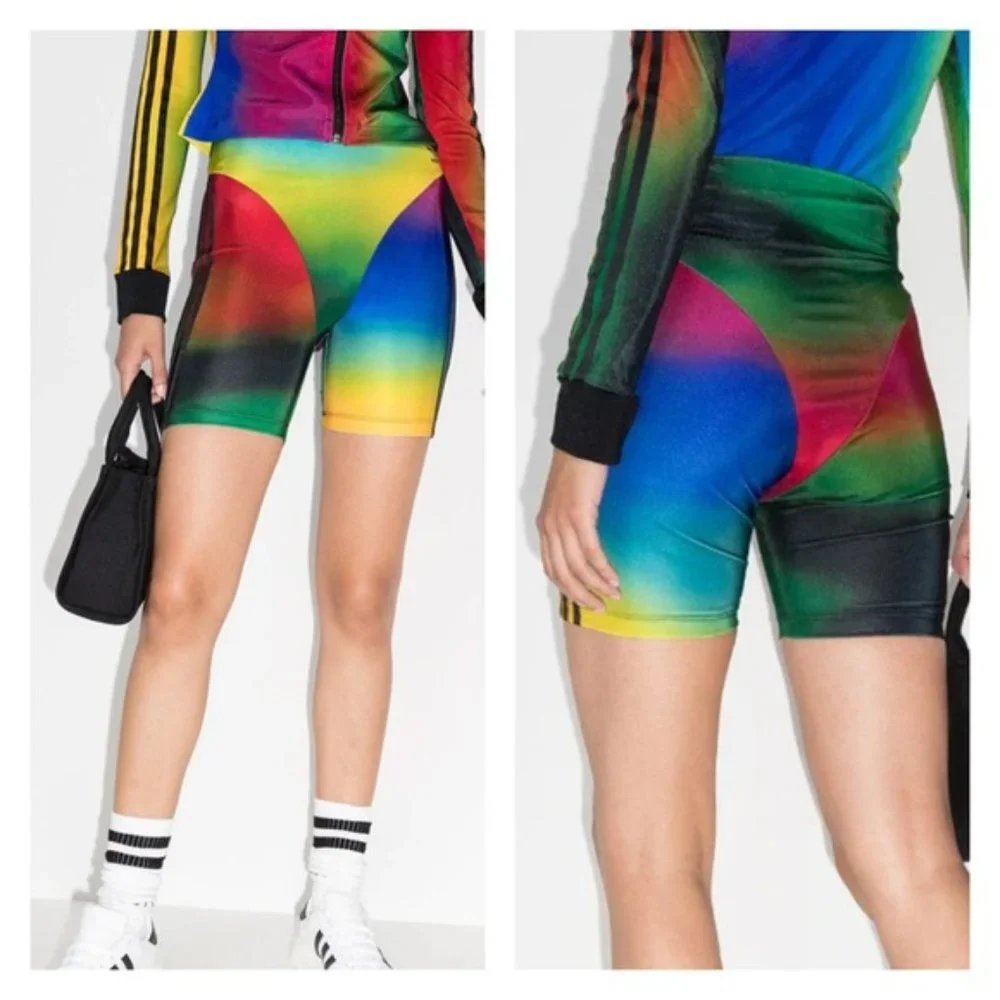 ADIDAS ORIGINALS PAOLINA RUSSO BIKER CYCLING SHORTS HIGH RISE